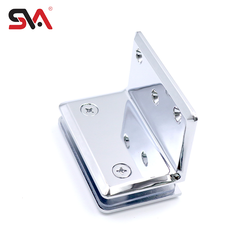 ODM&OEM Factory Direct Sales Beveled Chrome Polished 90-Degree Wall-Mounted 10-12mm Tempered Glass Fixing Clamps
