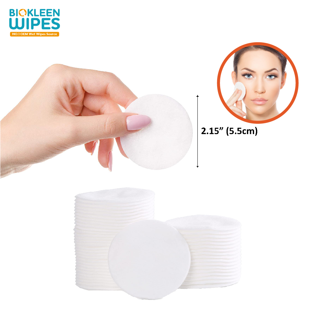 Organic Bamboo Soft Pad Cosmetic Branded Facial Cotton Pad Multi-Layer Disposable Makeup Removal Pad Beauty Factory Cosmetics