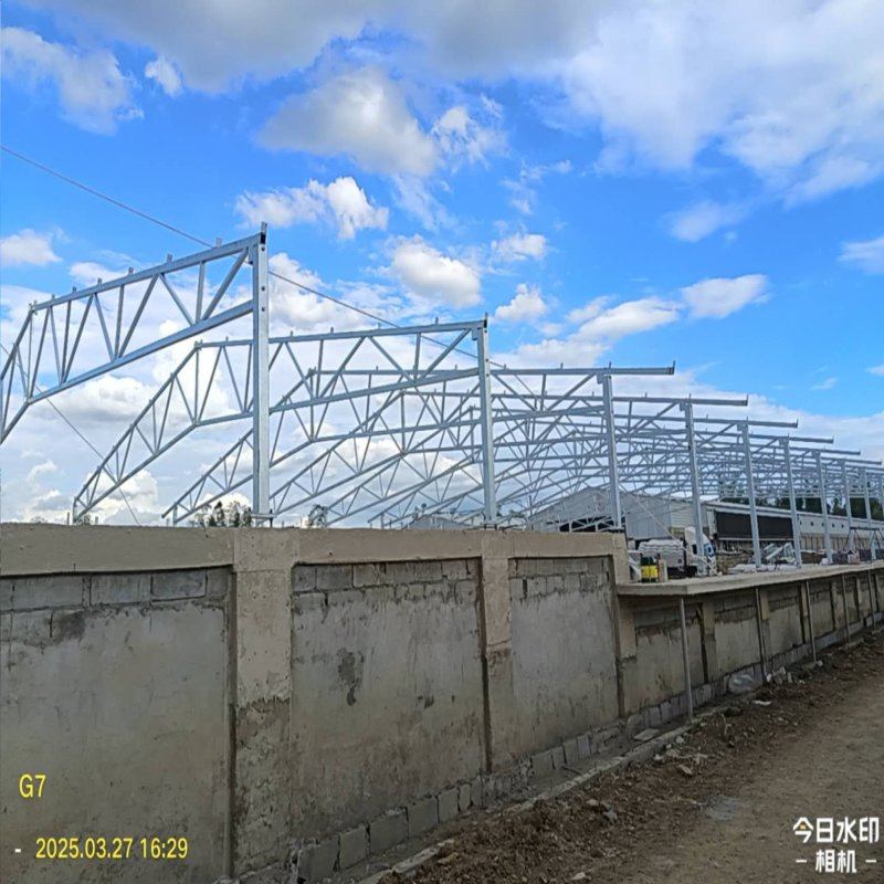 Prefabricated Galvanized Steel Structure Poultry Chicken House for Industrial Broiler Layer Farm Building System