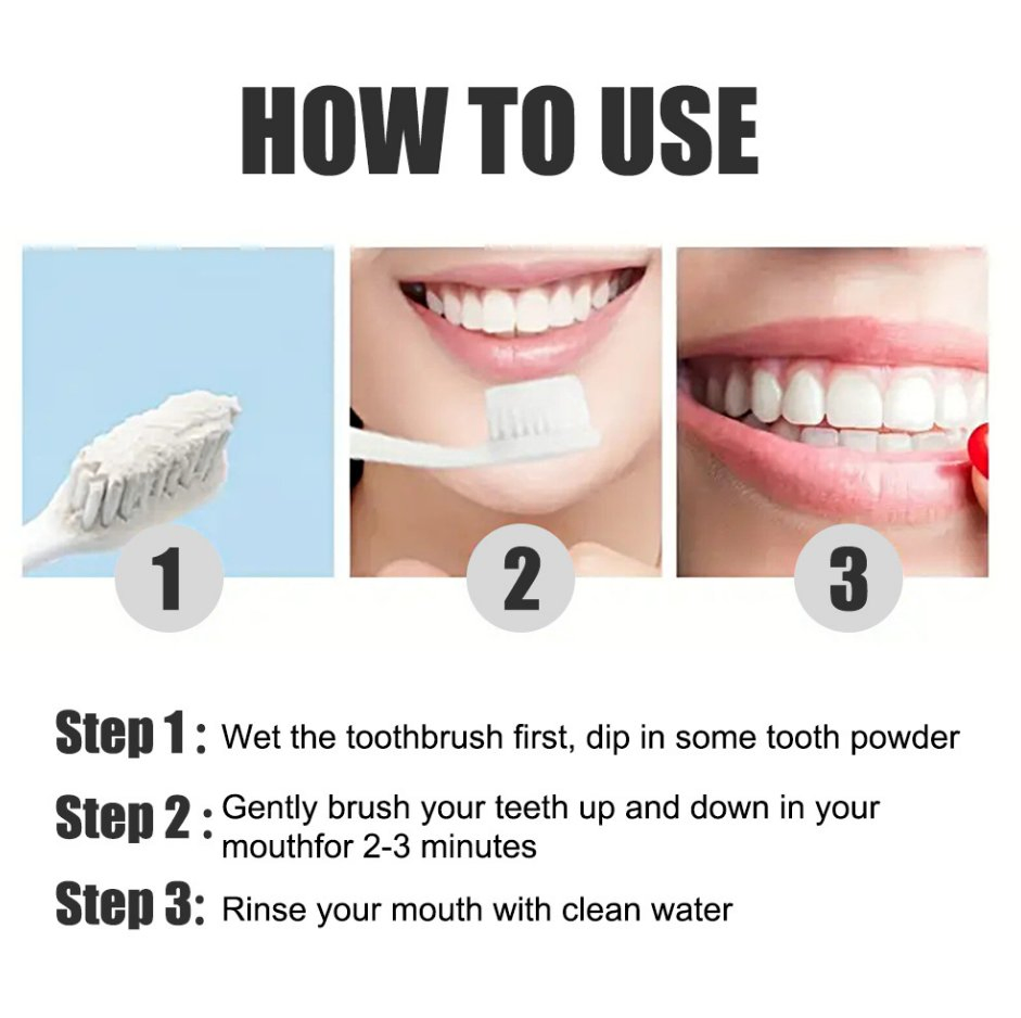 Black and Pearl Tooth Bleaching Powder Natural Organic Activated Bamboo Charcoal Teeth Whitening Powder Activated Charcoal Teeth Whitening Powder