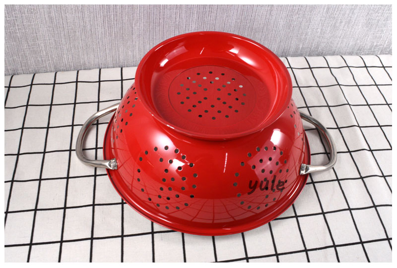 European 201ss 304ss Material Natural Steel Fruit Vegetable Necessary Stainless Steel Colander Set