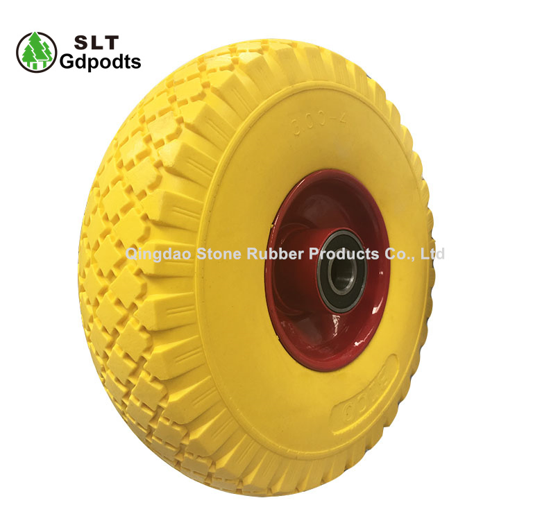 3.00-4 PU Foam Solid Foam Wheels for Hand Trolley and Garden Barow Cart