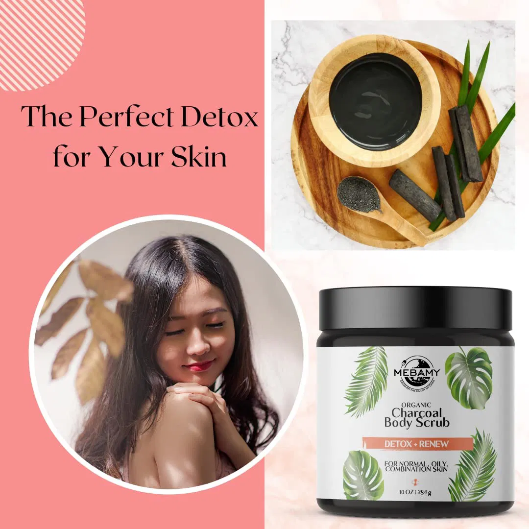 Organic Activated Charcoal Body Scrub for Silky Smooth Skin