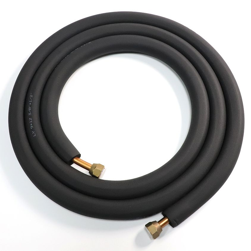 15m 50m 1/4-3/8 Rubber Insulation Copper Pipe for AC Connection 25m 30m