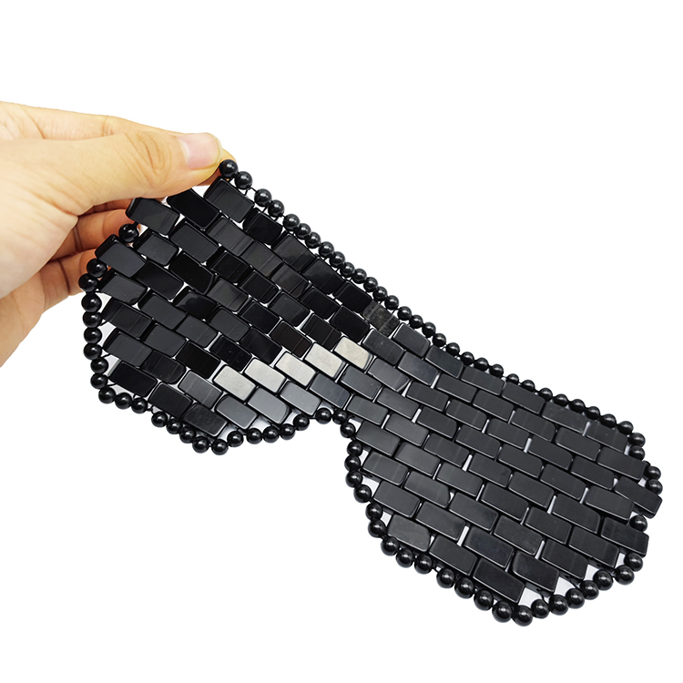 Natural Jade Black Obsidian Anti-Aging Cold Using Jade Eye Sleeping Mask