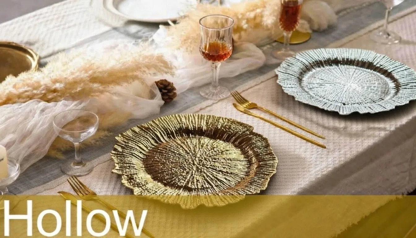 PP Material Factory Wholesale Charger Table Plate