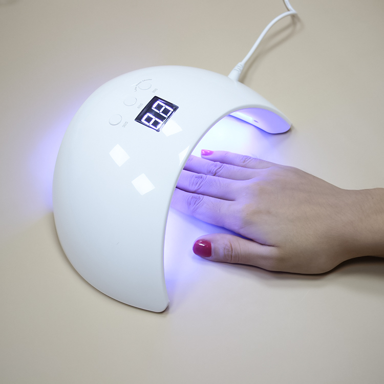 24PCS LED Dual Light Beads 15W UV Nail Lamp Dryer with 3 Timer Setting