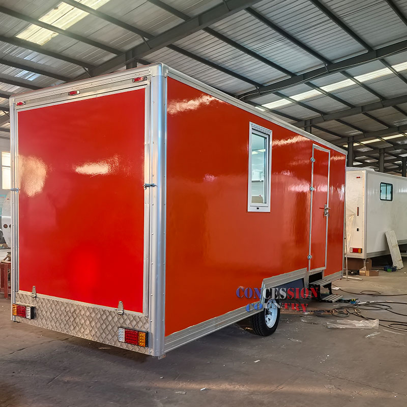 2026 New Expandable Portable Job Site Mobile Office Trailer with Toilet