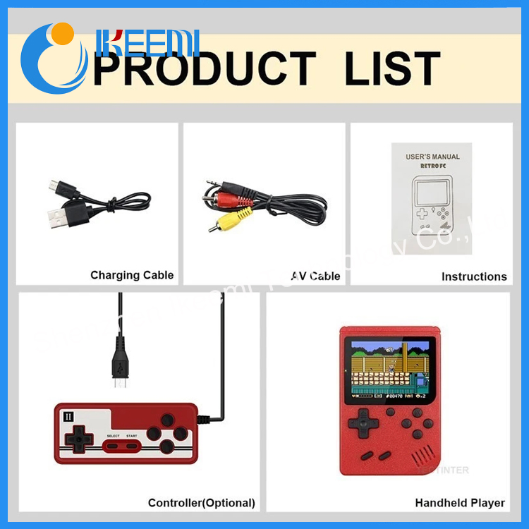 Портативная консоль Retro Mini с 400 играми