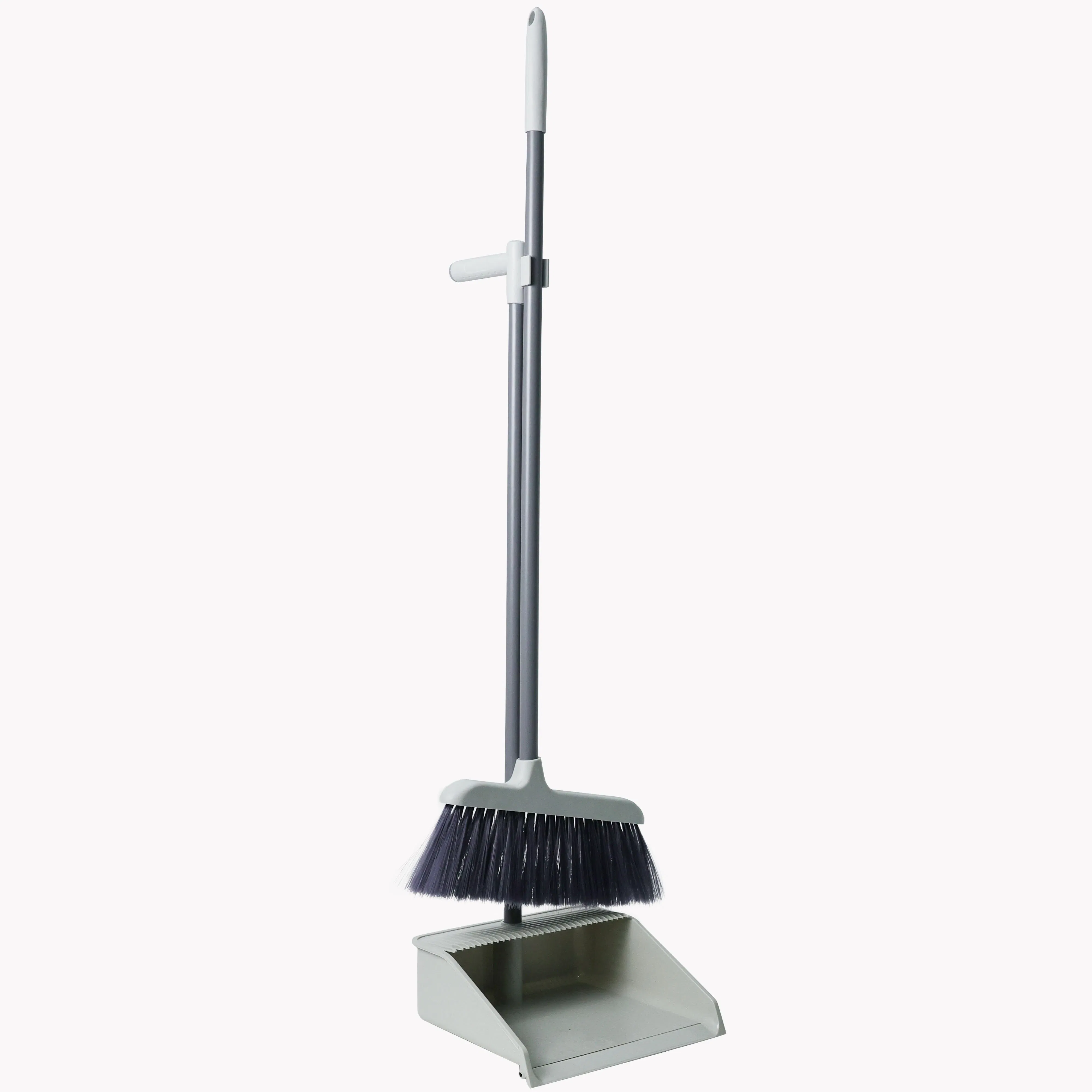 Household Cleaning Broom and Dustpan Set Soft Pet Bristle Dustpan Broom