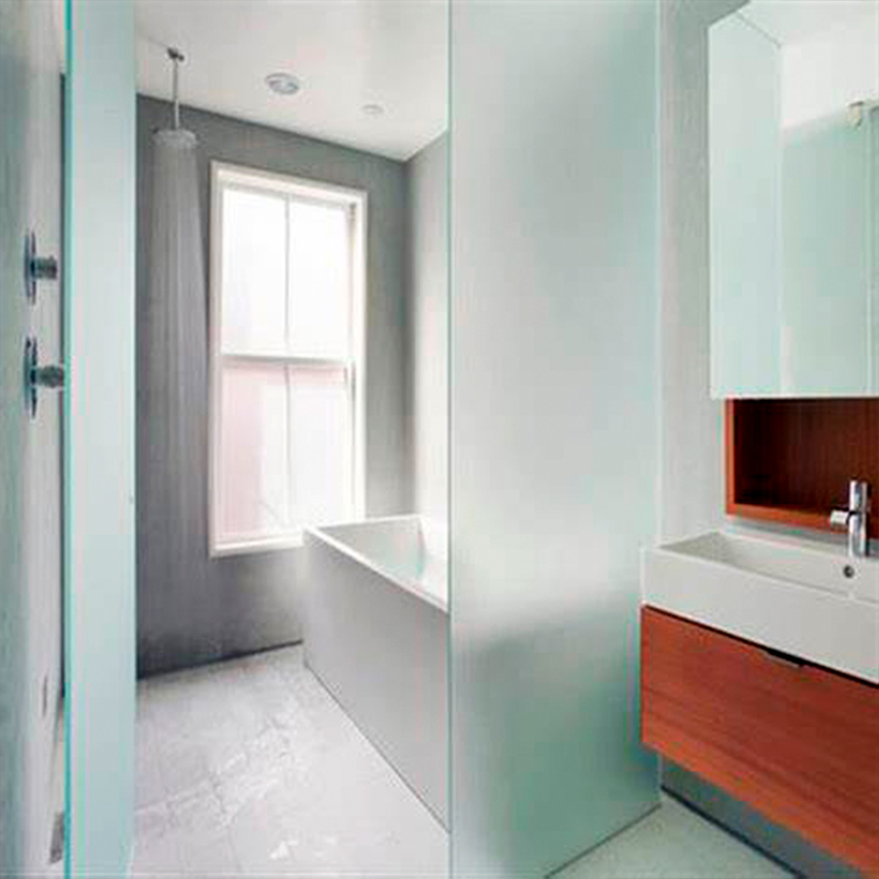 3-12mm Frosted Glass Decorative Shower Doors