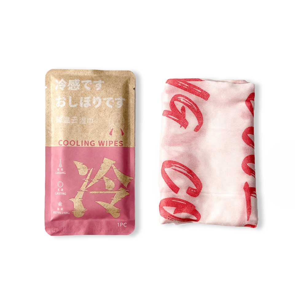 Cooling Wet Wipe for Sport Sweat Stop Aromatherapy Body Cool