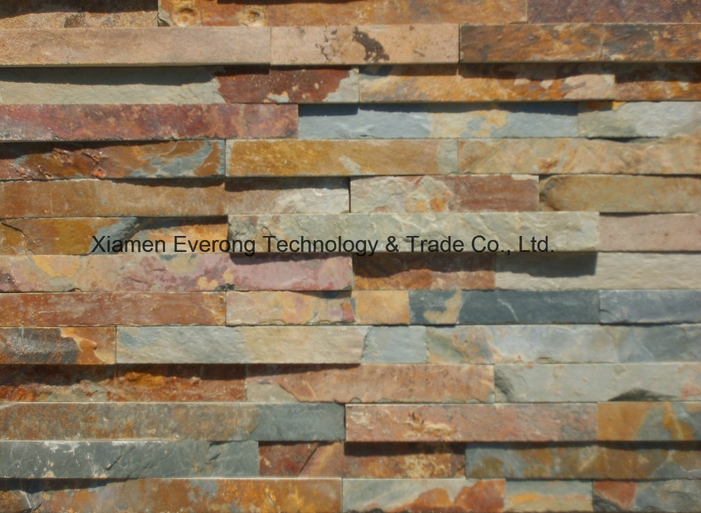Natural Rusty Culture Stone Wall Cladding Slate for Decoration