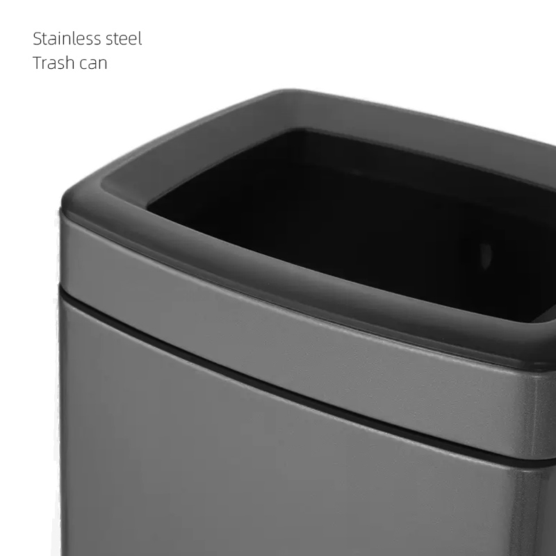 Мусорное ведро из нержавеющей стали с мягкой крышкой