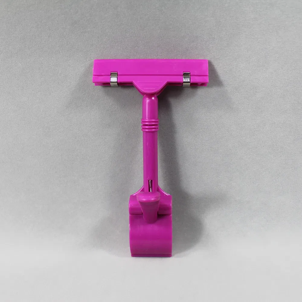 Supermarket Shelf Price Label Display Colorful Plastic Pop Holder Clips