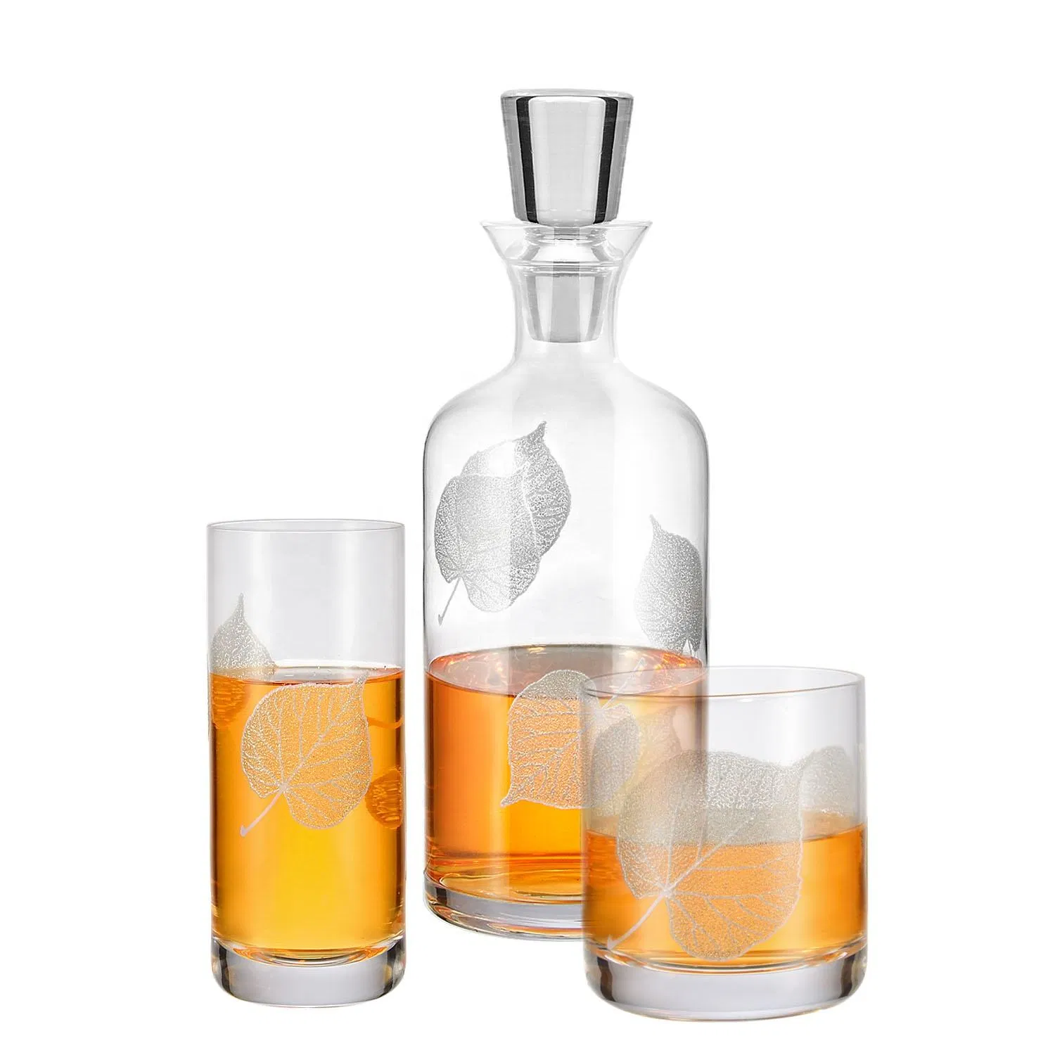 Luxury Custom Modern Designed Handmade Glass Crystal Whiskey Bottle Glass Decanter for Scotch Vodka Whisky Wine