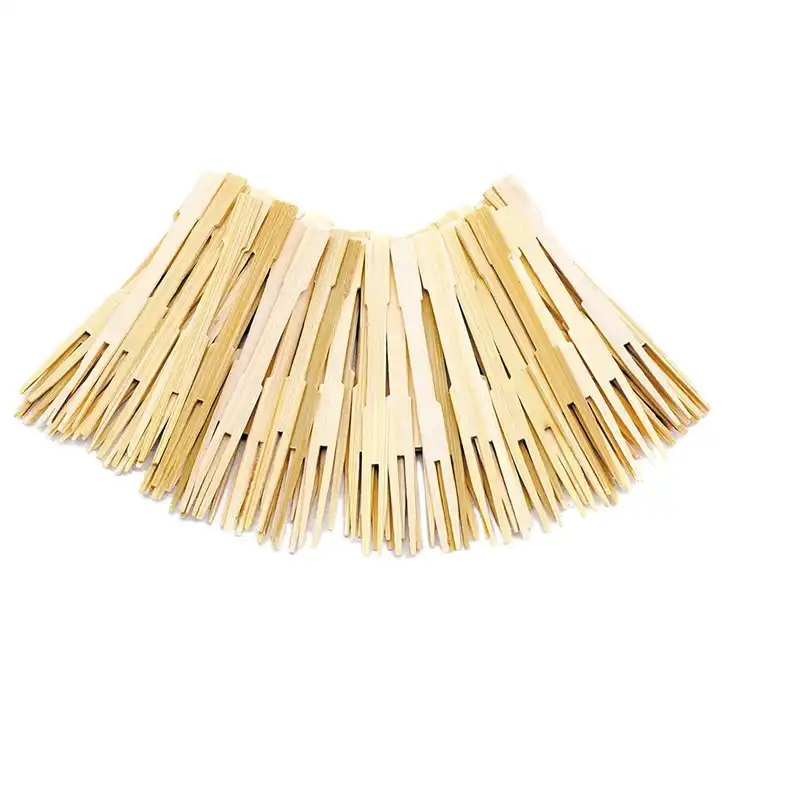 Free Sample Disposable Cake Dessert Salad Fork Buffet Bamboo