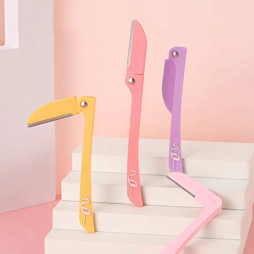 Folding Eye Brow Razor Safety Facial Blades Shaping Knife Eyebrow Trimmer Shaver for Women