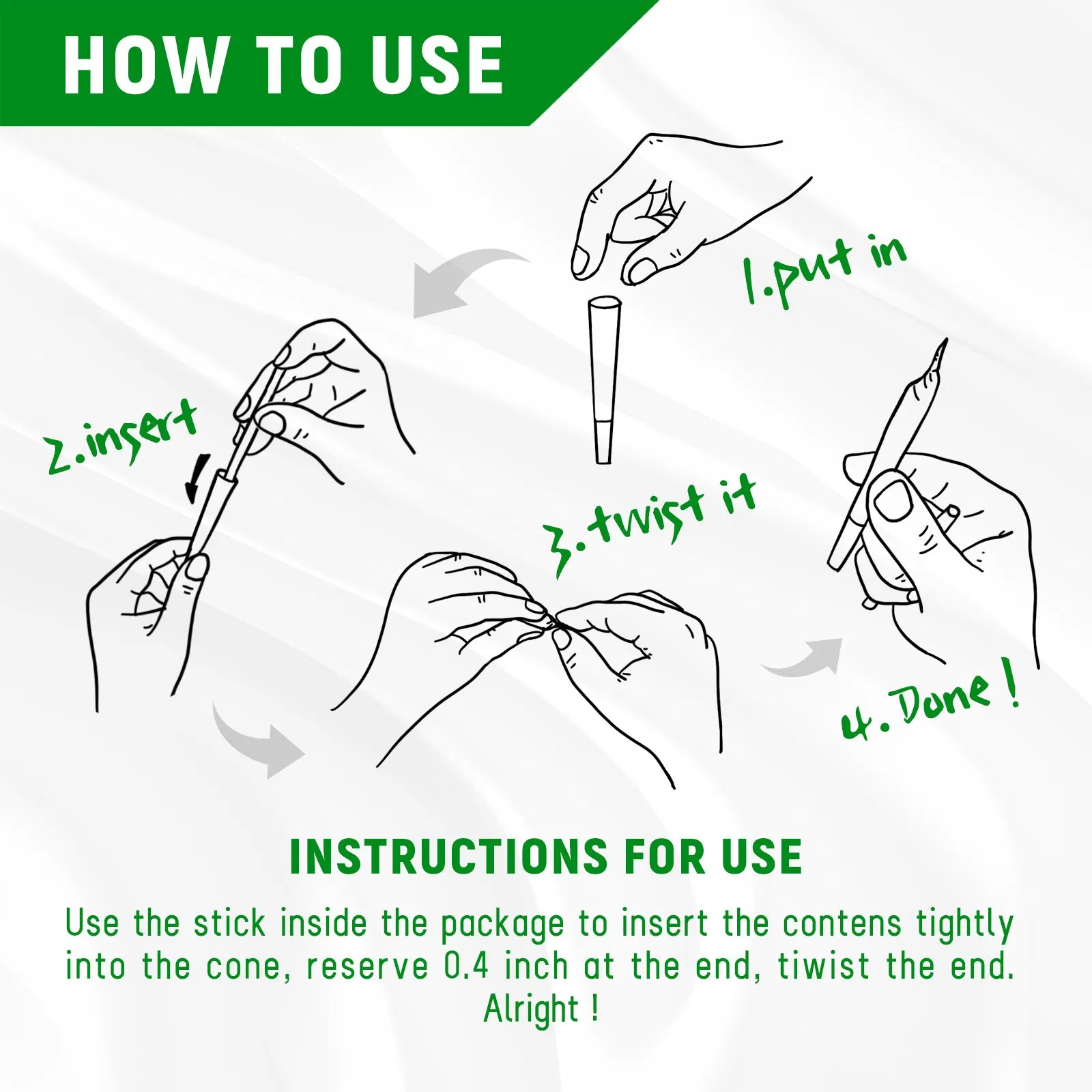 Factory Direct King Size Cigarette Rolling Paper Pre Roll Cone 1000 PCS/Box for Smoking