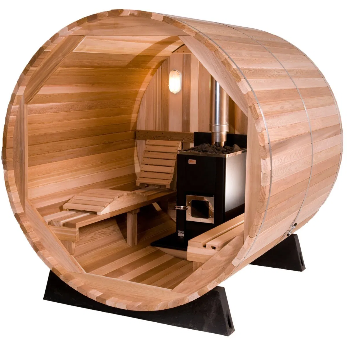 Commercial Indoor Hemlock Wood Sauna Room for Environmental Protection Not Easily Deformed