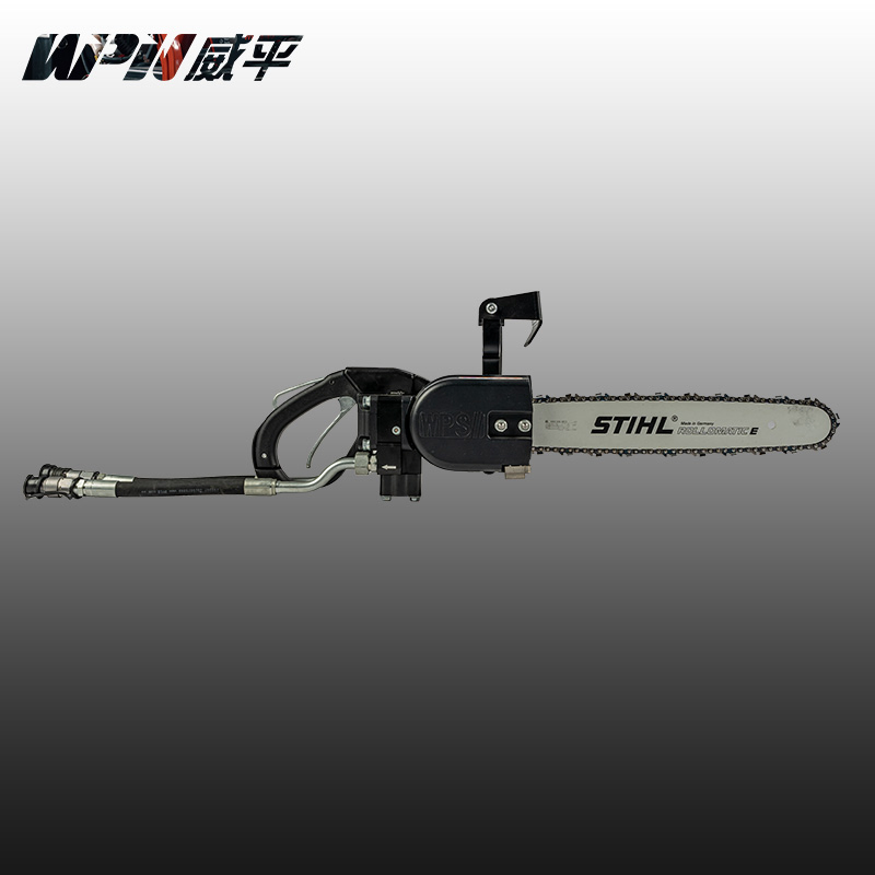 Powerful Portable Hydraulic Wood Chain Saw Cutting Tree, Timber, Branch, Firewood