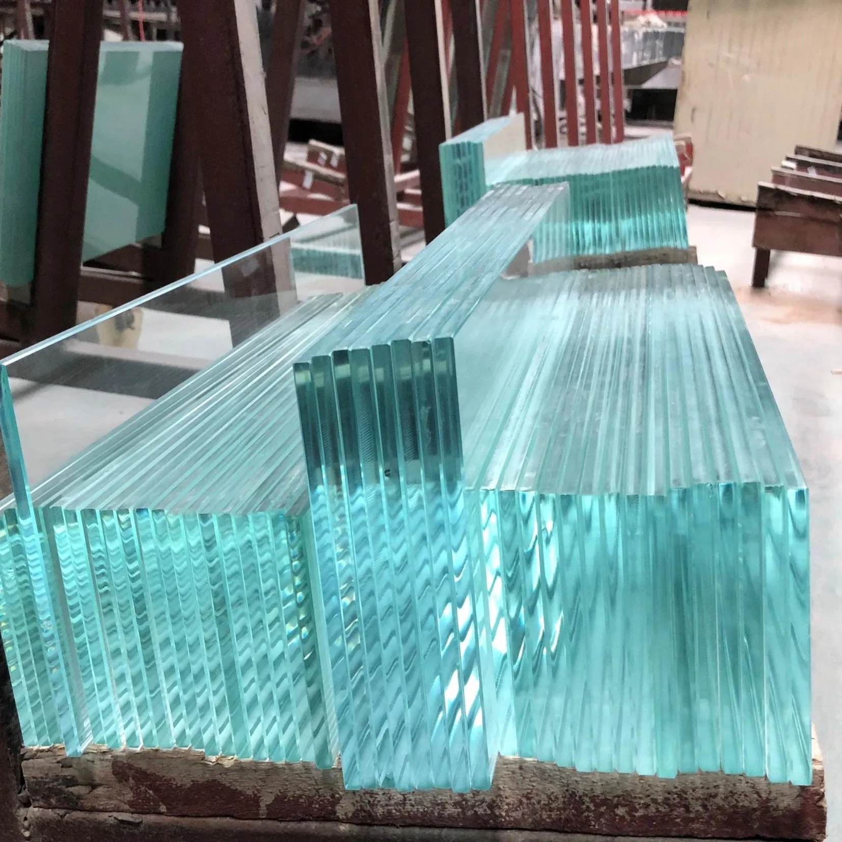 Factory Supply Cut Size Tinted/Clear Float Glass with Variety of Colors with Plywood Crates
