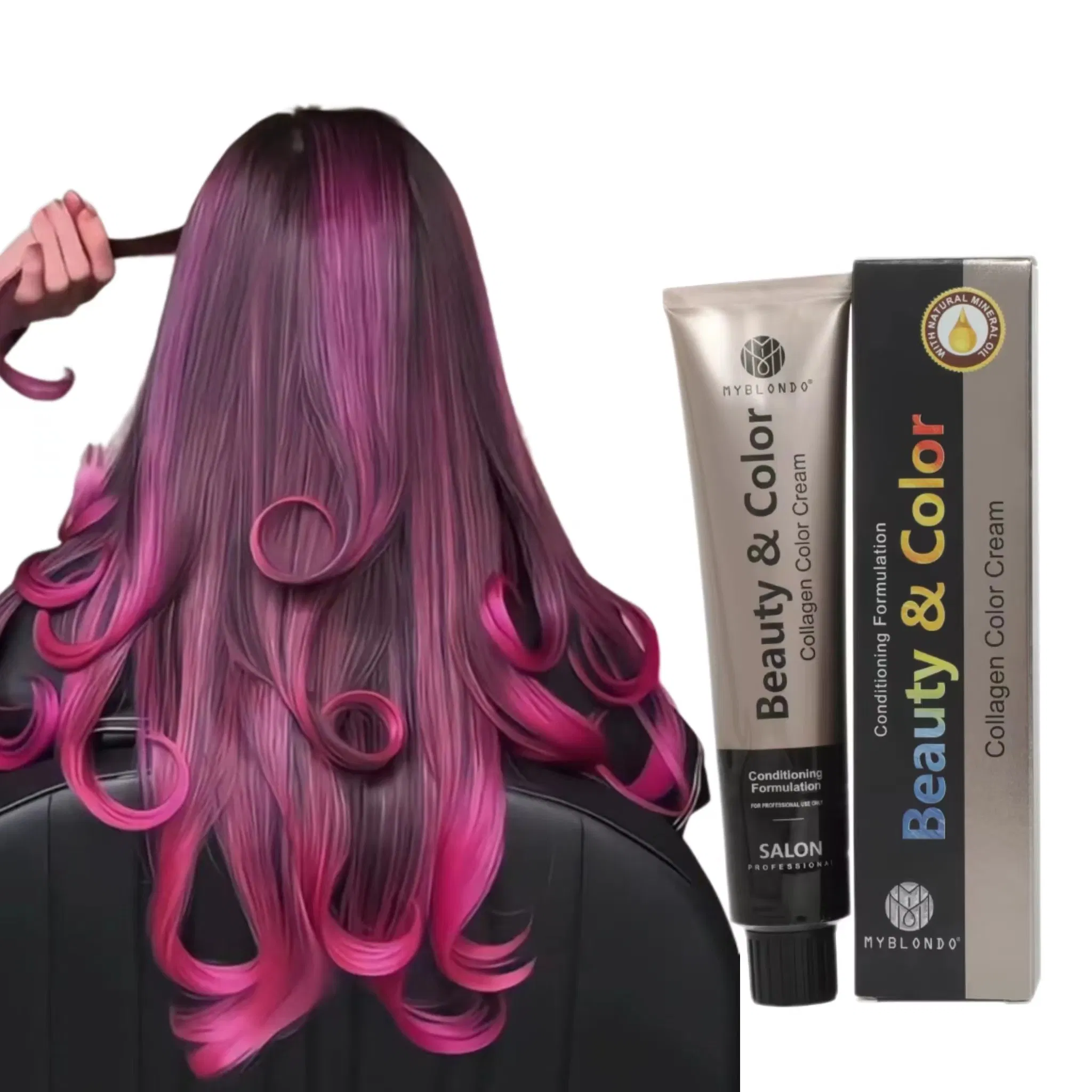 Fast Shipping Professional Color Cream Permanent 68 Colors Non-Damage Shiny Hair Dye Coloring Cream