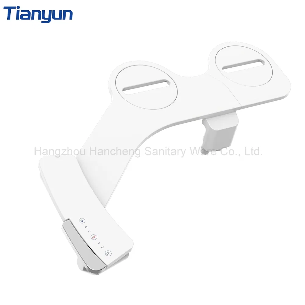 OEM/ODM Ultra-Slim ABS Plastic Toilet Seat Bidet No-Electric Retractable Nozzle Attachment for Hotels