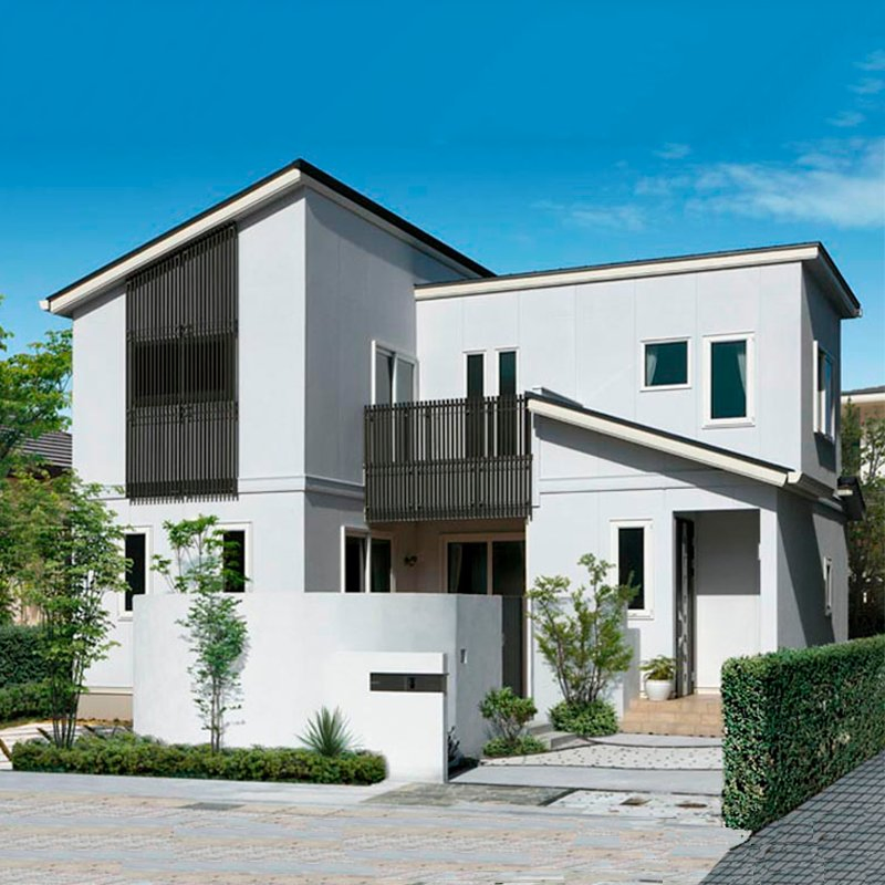 Customized Design 2 Floor 3 Bedrooms with Toilets AAC Panel Steel Structure Villa Prefab House