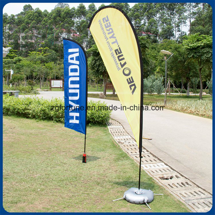 Hot Sale Outdoor Promotion Custom Advertising Flying Banner Feather Flag Beach Flag