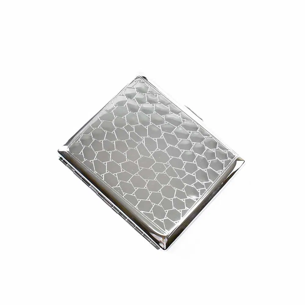 Wholesale Multi Design Metal Tin Embossed Carved Cigarette Case 20 Pieces Cigarette Case