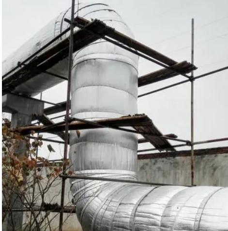 Heat Insulation Exhaust Pipe Automobile Muffler Sound Insulation Cotton Fireproof Cotton Aluminum Foil Fiberglass Needle Felt