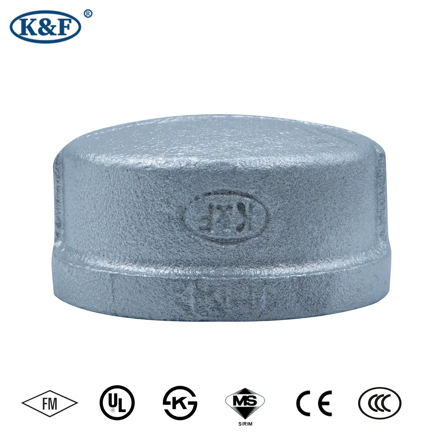 Kanaifu Customized UL FM Galvanized Iron Cap End Cap Blocking Pipe Fitting