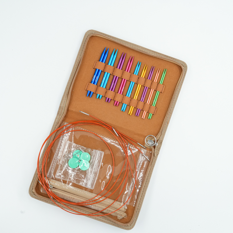 Aluminum Oxide Interchangable Circular Needle 9PCS Set