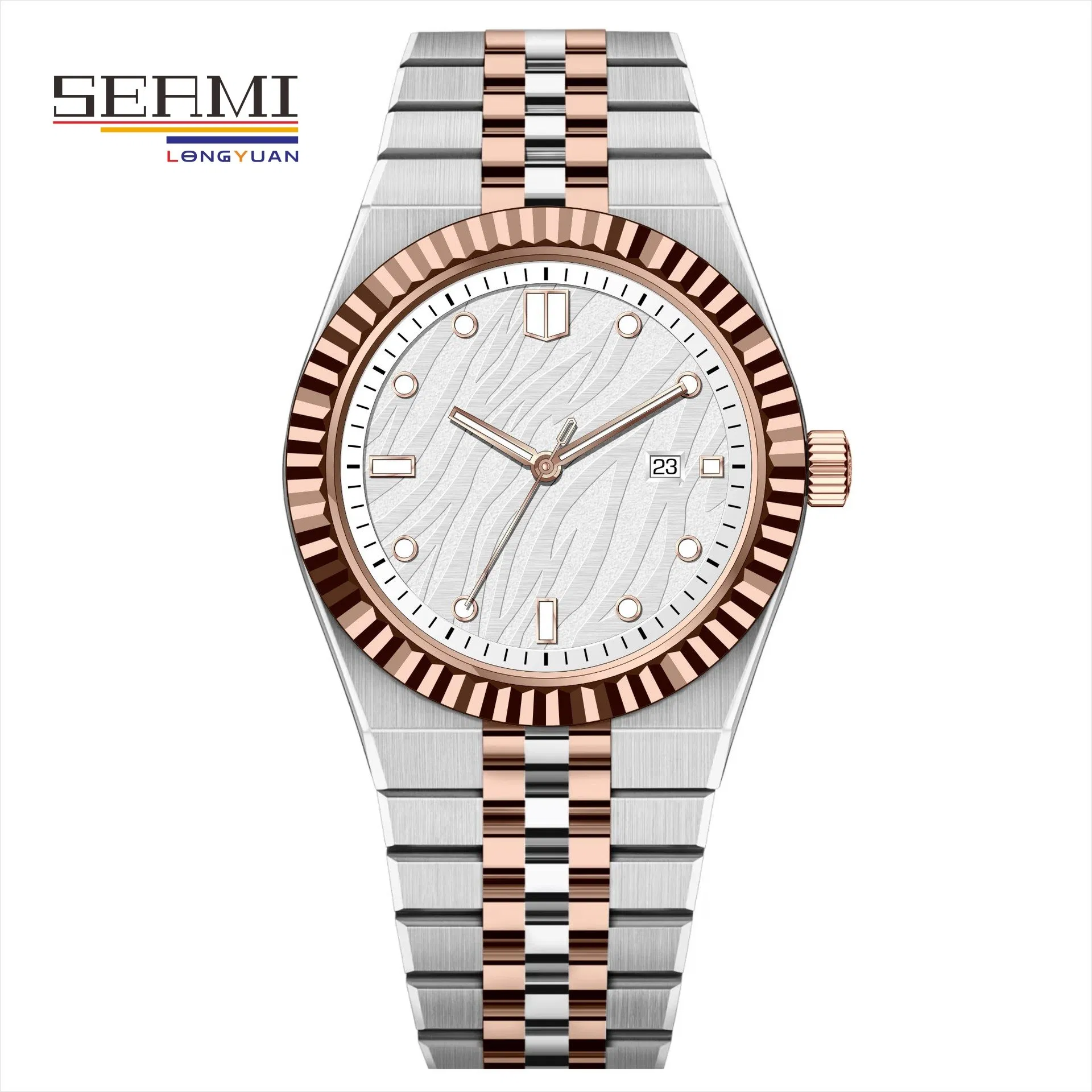 Functional Alloy Elegant Robust Quartz Watch for Daily Life