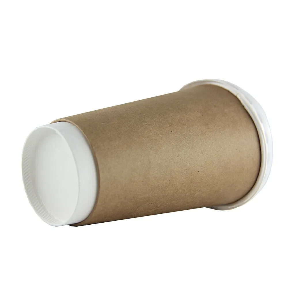 Biodegradable 8oz Disposable Hot Coffee Paper Cups for Hot Beverage with Lid