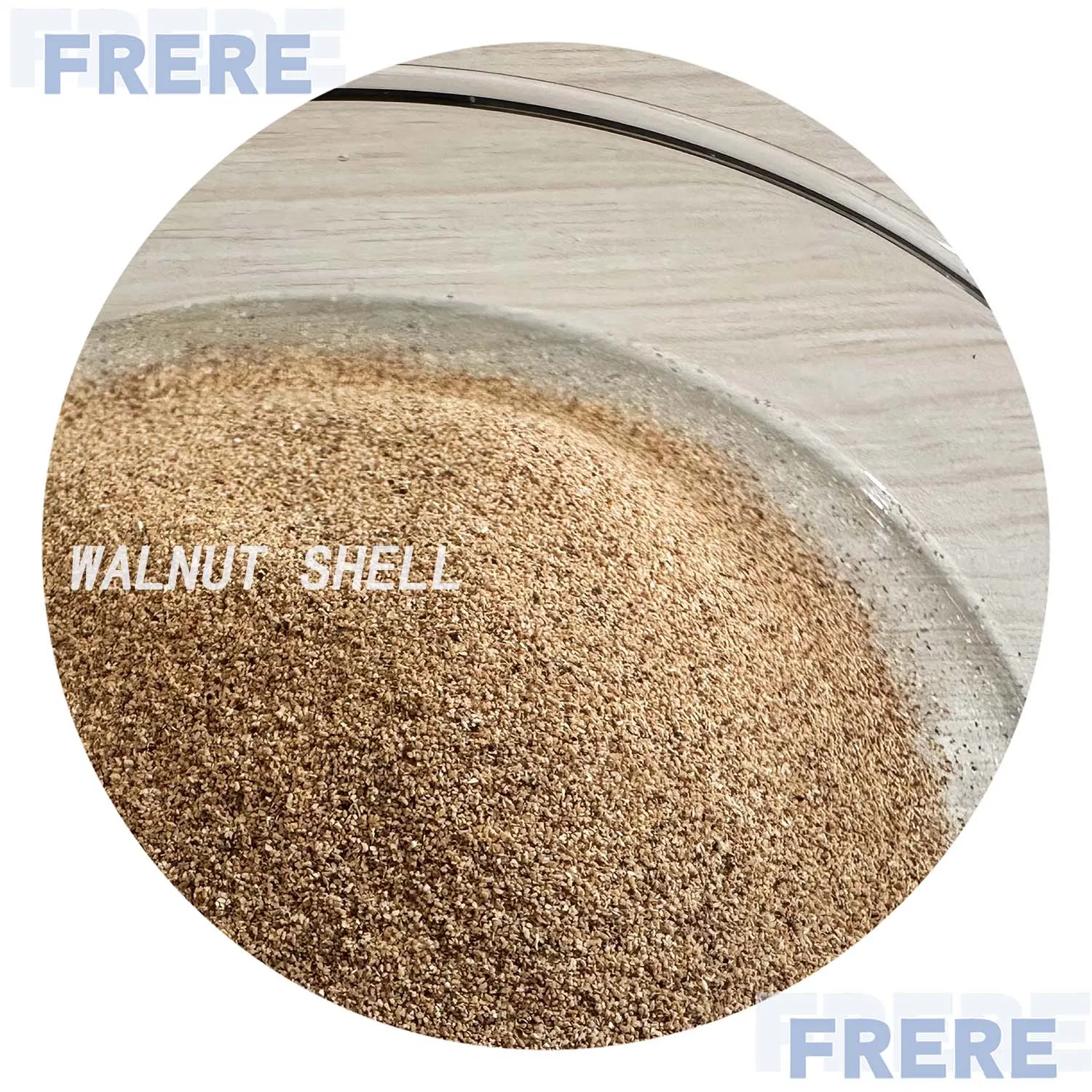 Абразивные частицы из скорлупы грецкого ореха