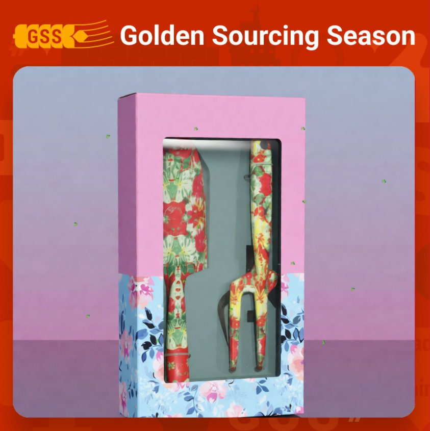 Gardening Tools Kit with Floral Printings for Home Gardening Gifts