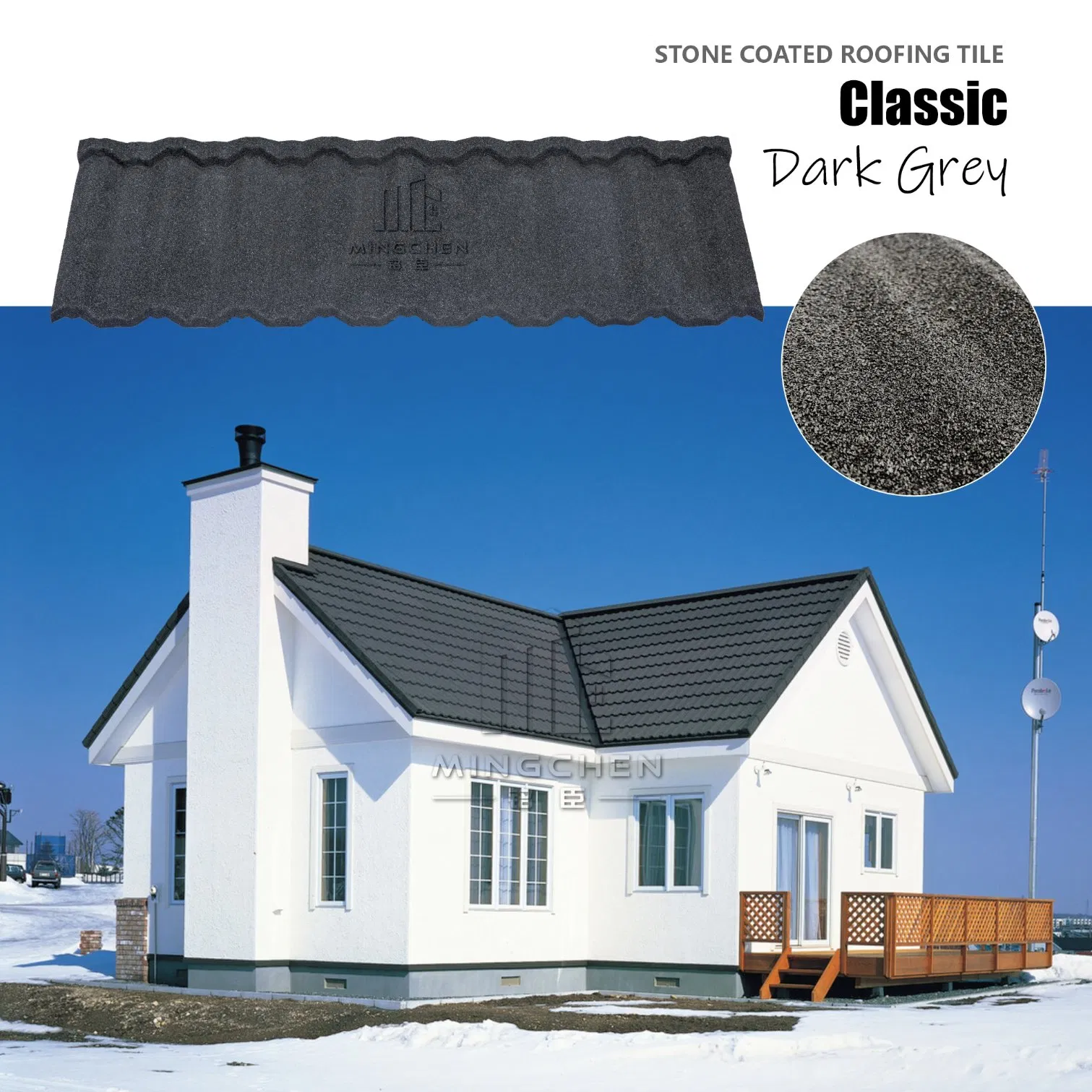 High Quality Stone Coating Metal Roof Tiles Anti-Corrosion and Rust-Proof for Apartments Decra