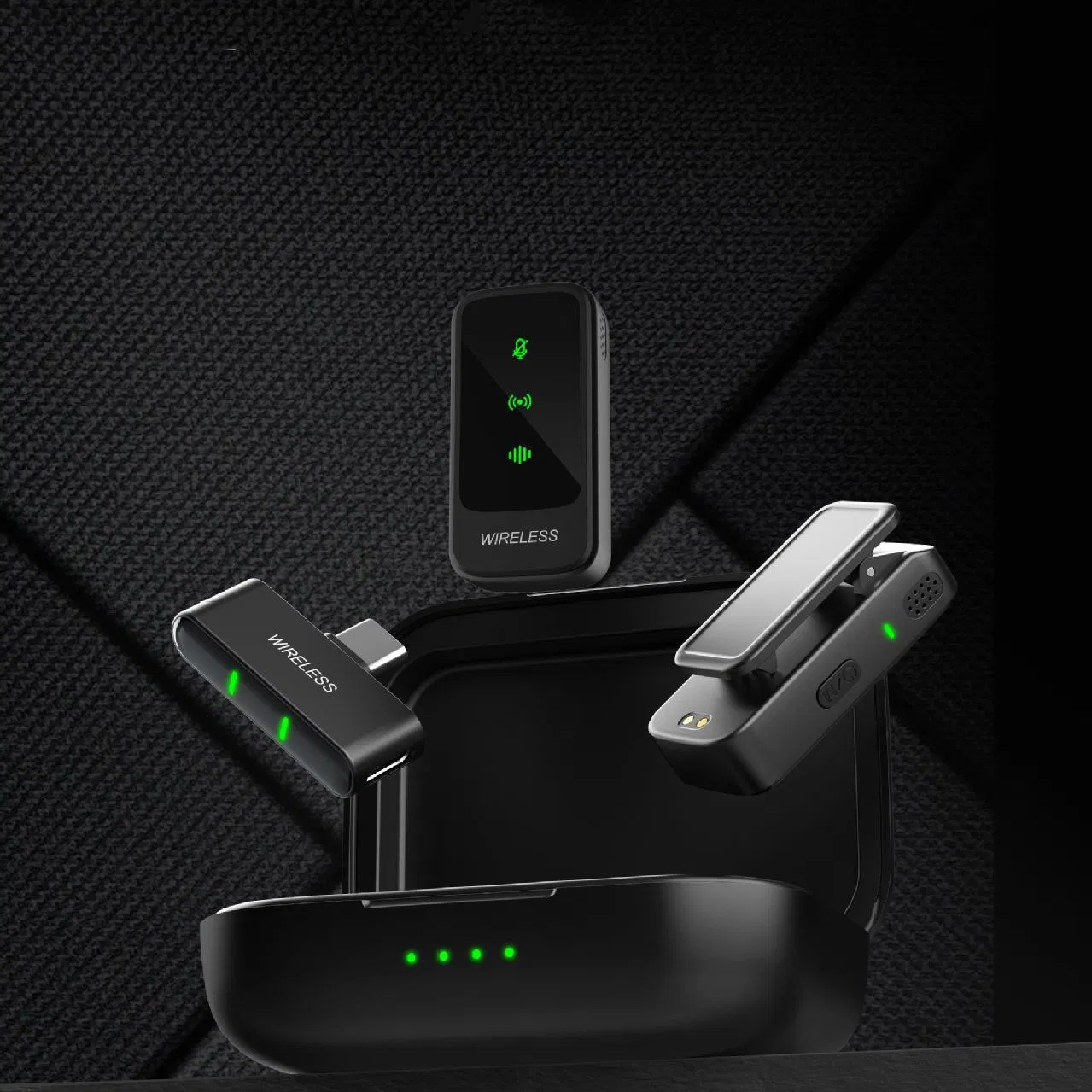 Миниатюрный беспроводной петличный микрофон для записи и стримов