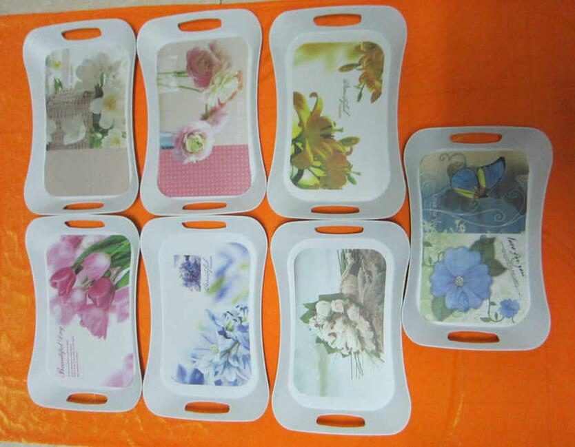 Customzied Design Melamine Food Tray for Restaurant and Home