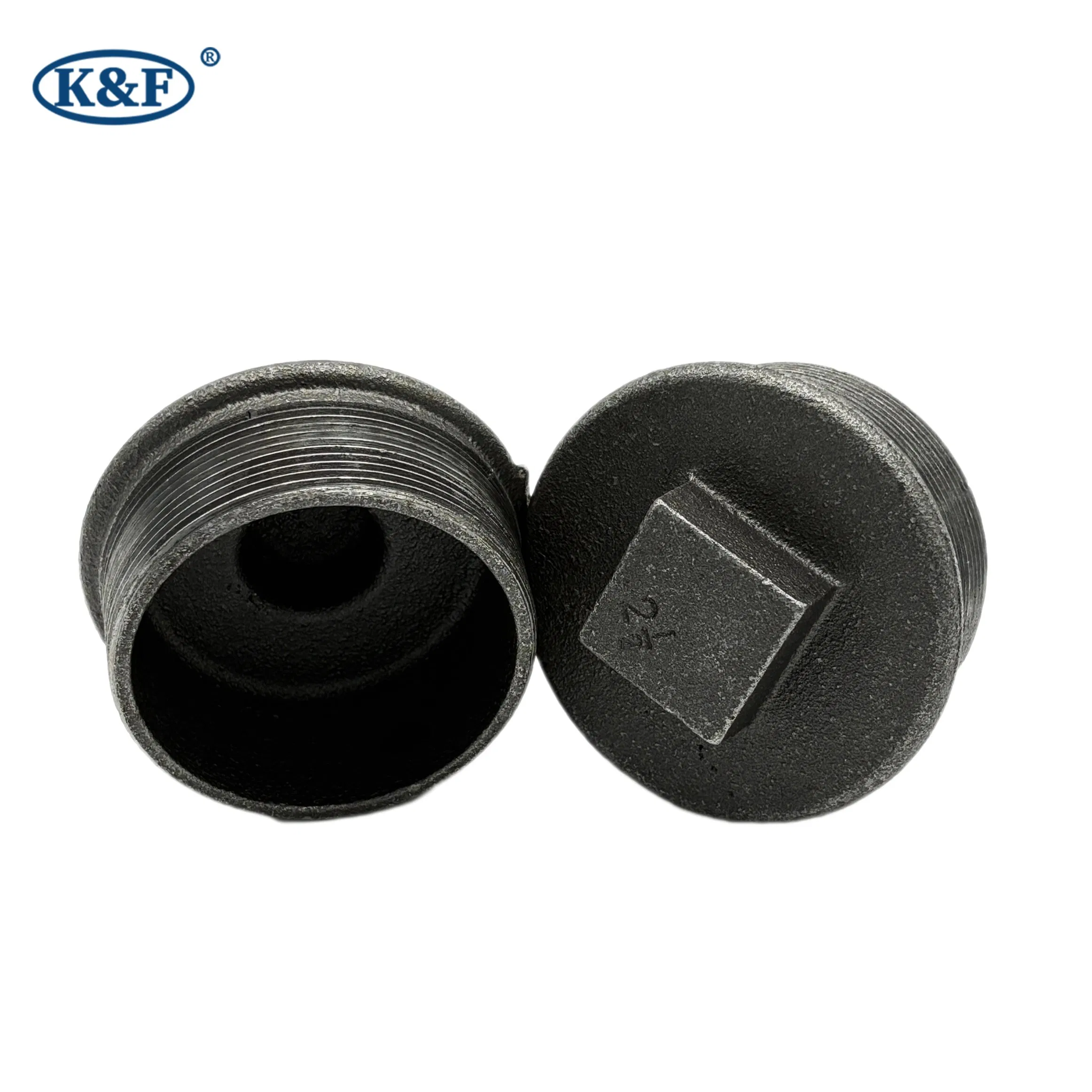 Kanaifu Malleable Iron Pipe Fitting Cap Connector for Water System FM UL