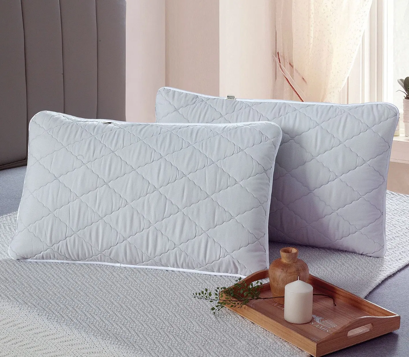 Custom Brushed Waterproof Bedding Pillow Cover Soft Pillow Case