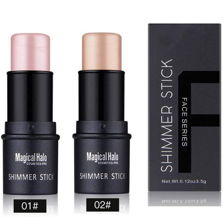 OEM Custom Highlighter Stick Shimmer Cream Powder Waterproof Light Face Cosmetics