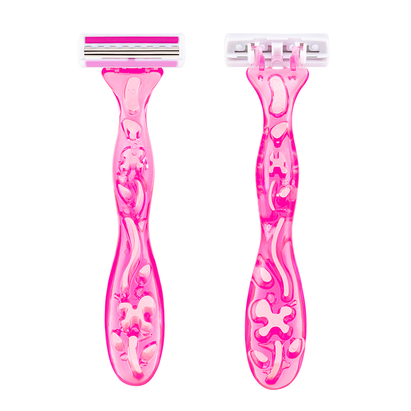 Pearlmax New Triple Blade Disposable Shaving Razor Safety Face Shaving Plastic Razor for Women