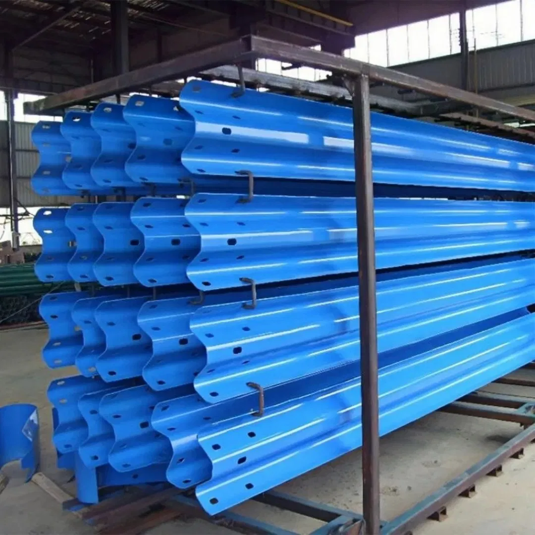 Hot Dipped Galvanized Steel Aashto M180 Highway Guardrail W Beam Crash Barrier for Road Bridge Traffic Safety Construction with Posts Accessories