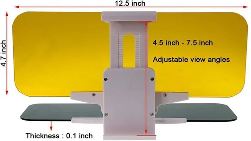Car 2 in 1 Day and Night Vision Anti-UV Anti-Dazzle Windshield Extender Tg004_19