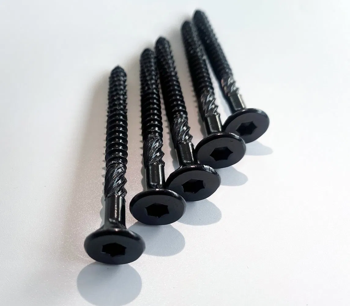 China Factory Manufacturer Wood Screw Bugle Battern Screw Electrophoretic-Coated Type 17