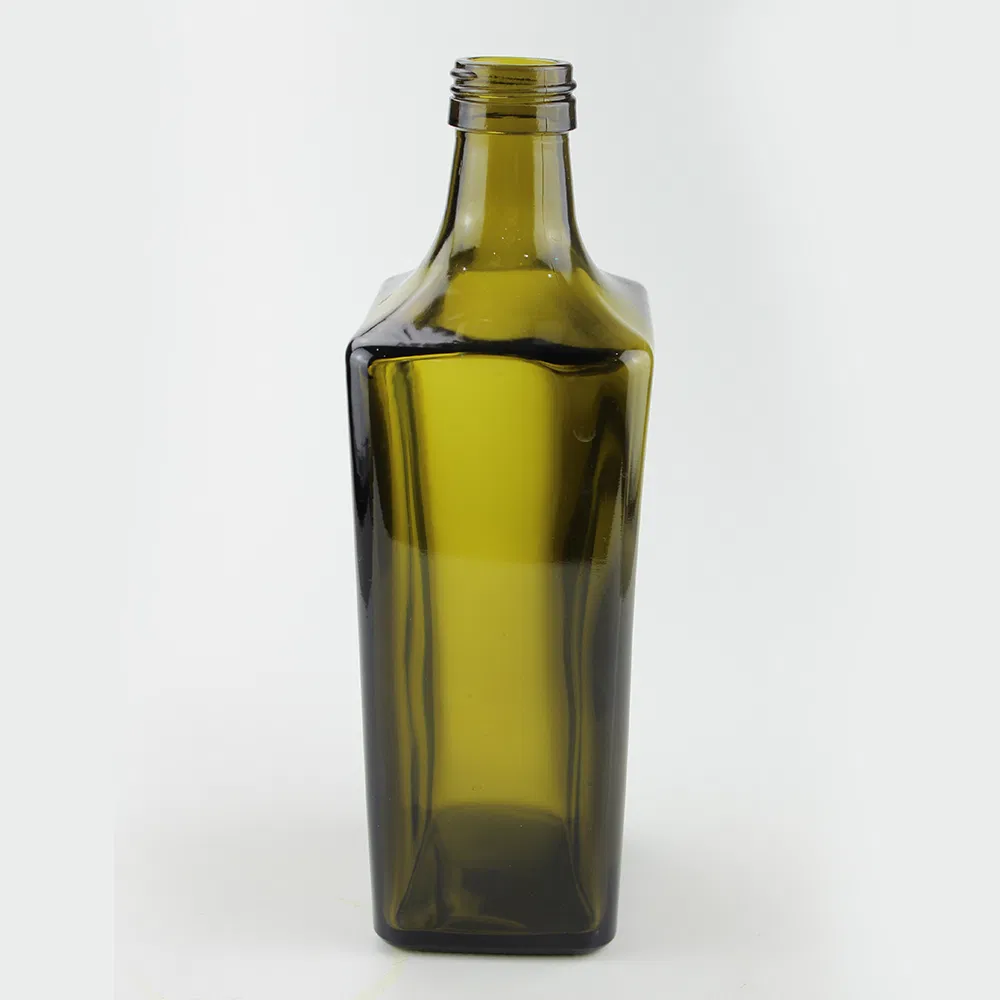 250ml 500ml 750ml 1L Round Olive Oil Bottle Green Amber Clear Glass Olive Oil Bottle 1L in Stock