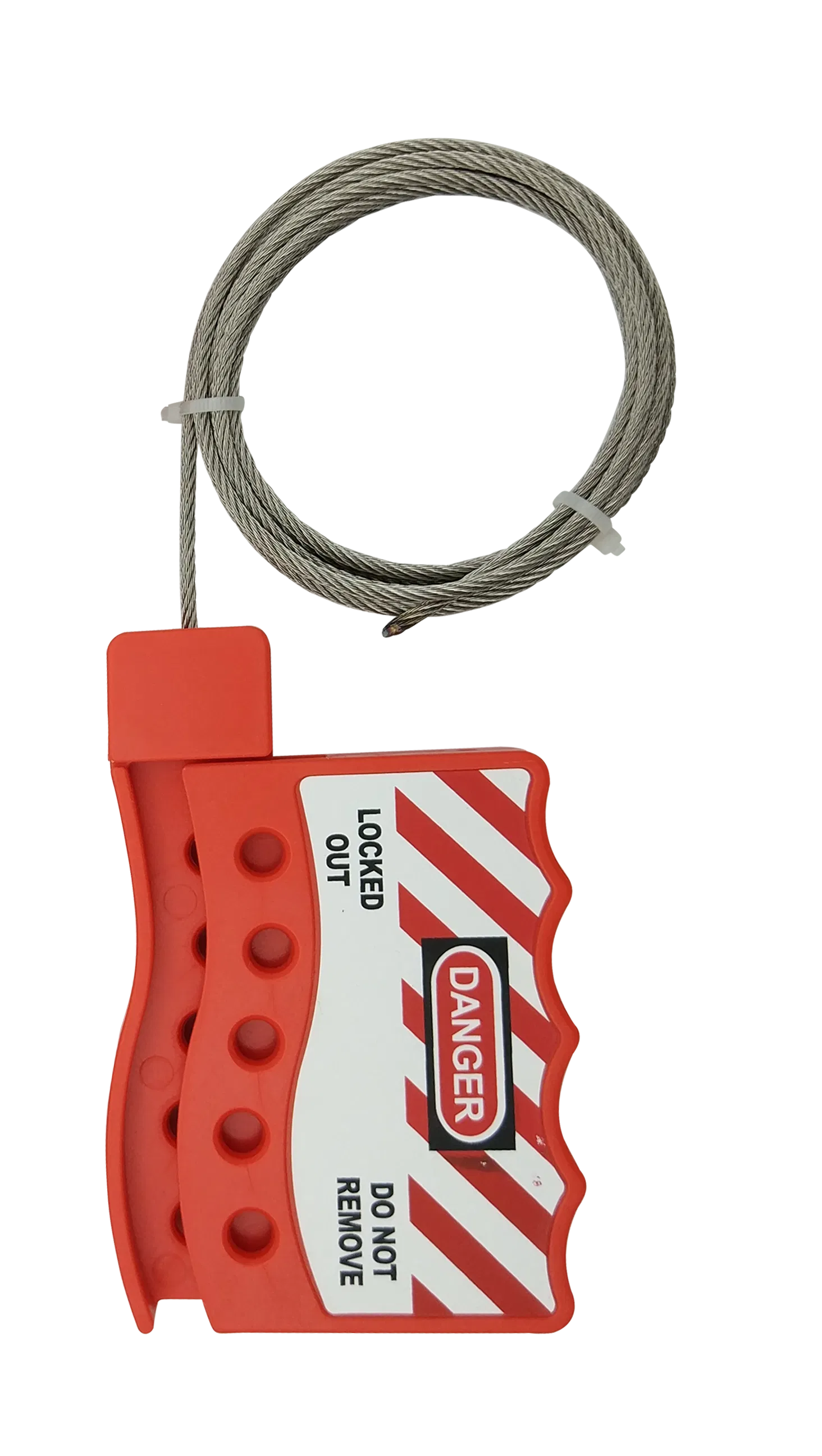 Universal Stainless Steel Cable Lockout Device for Equipment Safety